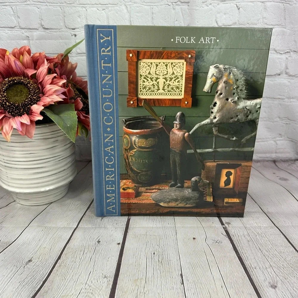 vintage American country Book folk art cottage cottagecore country traditional